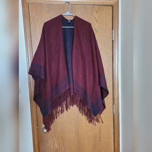 Denver Hayes One Size Burgundy Shawl
